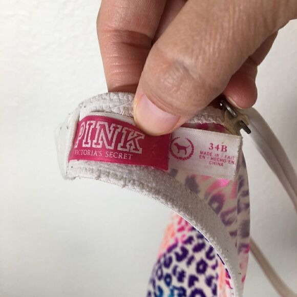 Pink Victoria’s Secret heartbreaker! plunge push-up bra 34B - Picture 5 of 8